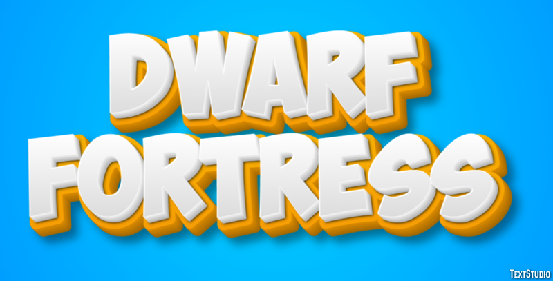 Dwarf Fortress Efecto de Texto