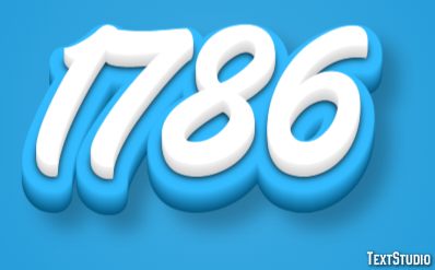 1786 Text Effect