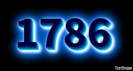 1786 Text Effect