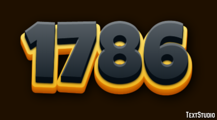 1786 Text Effect