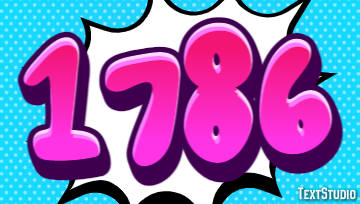 1786 Text Effect