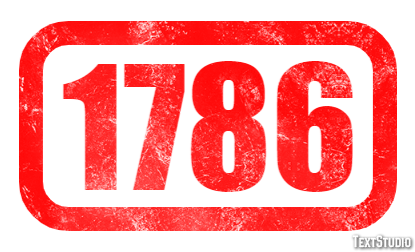 1786 Text Effect