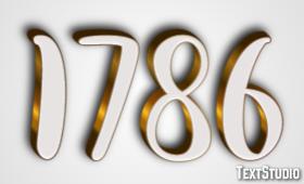 1786 Text Effect