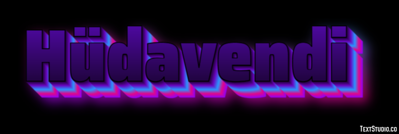 Hüdavendi Text Effect
