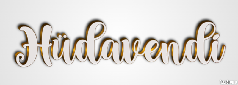 Hüdavendi Efeito de texto