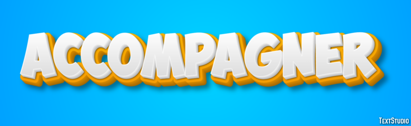 Accompagner Text effect
