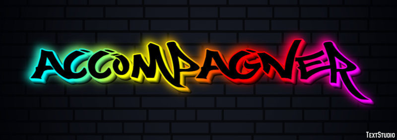 Accompagner Text effect