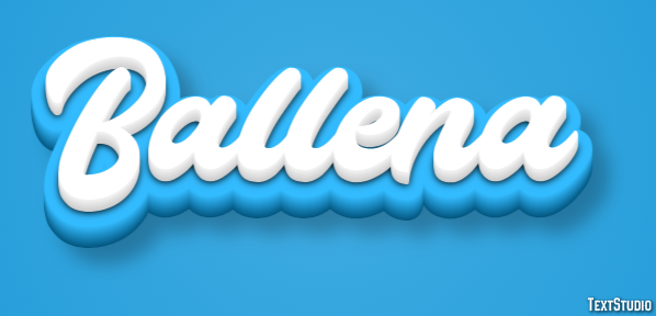Ballena Efecto de Texto