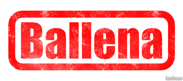 Ballena テキスト効果