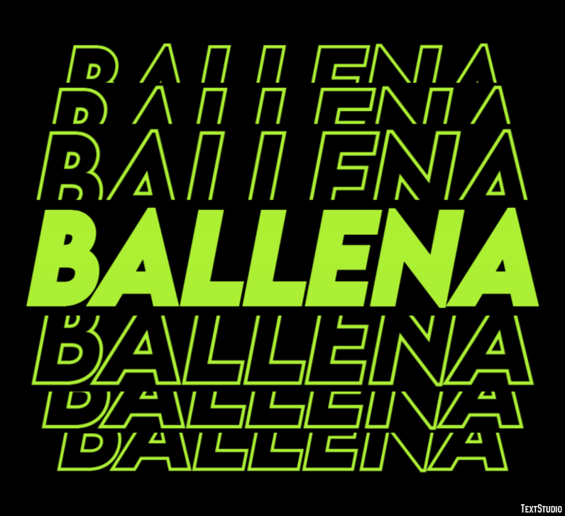 Ballena テキスト効果