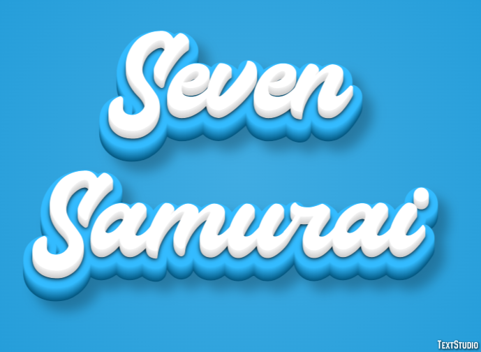 Seven Samurai Text Effect