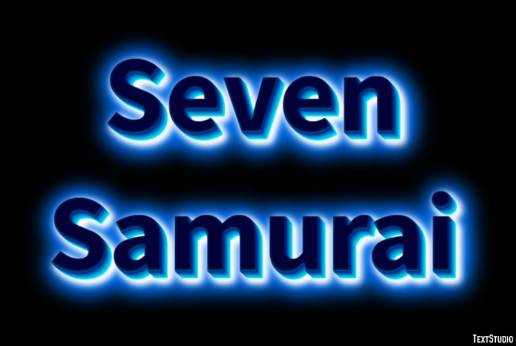 Seven Samurai Text Effect
