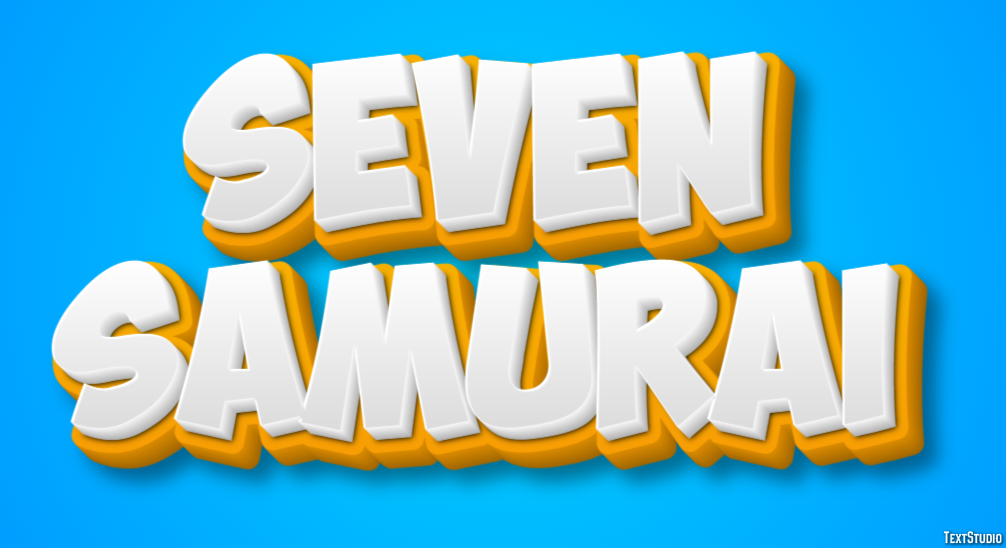 Seven Samurai Text Effect