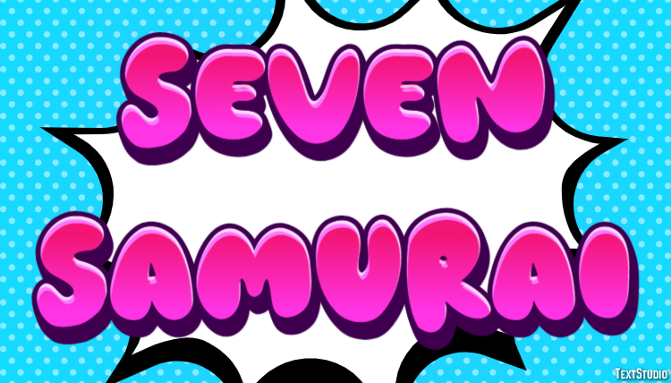 Seven Samurai Text Effect