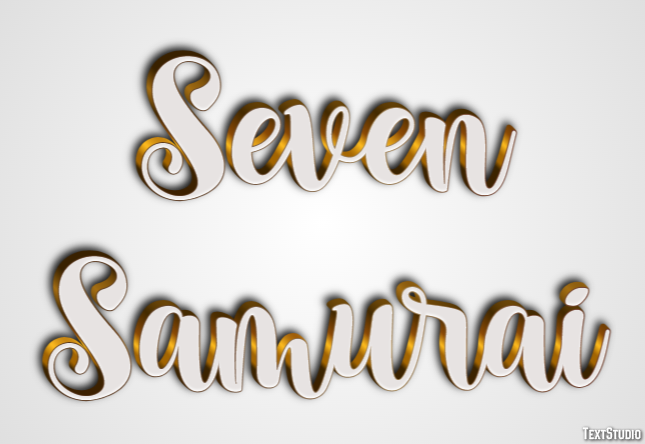 Seven Samurai Efekt tekstowy