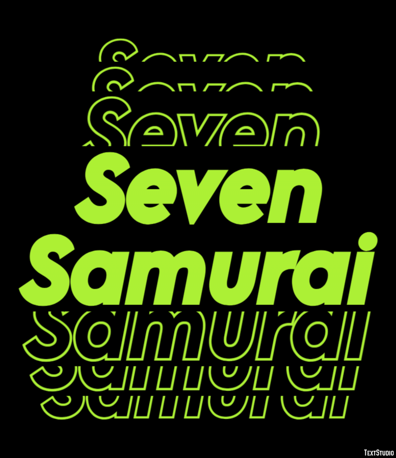 Seven Samurai Text Effect