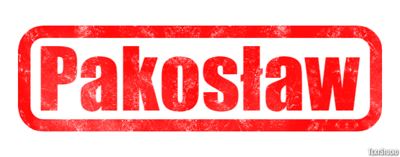 Pakosław Efekt tekstowy
