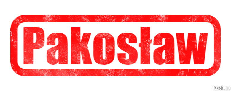 Pakosław Efekt tekstowy