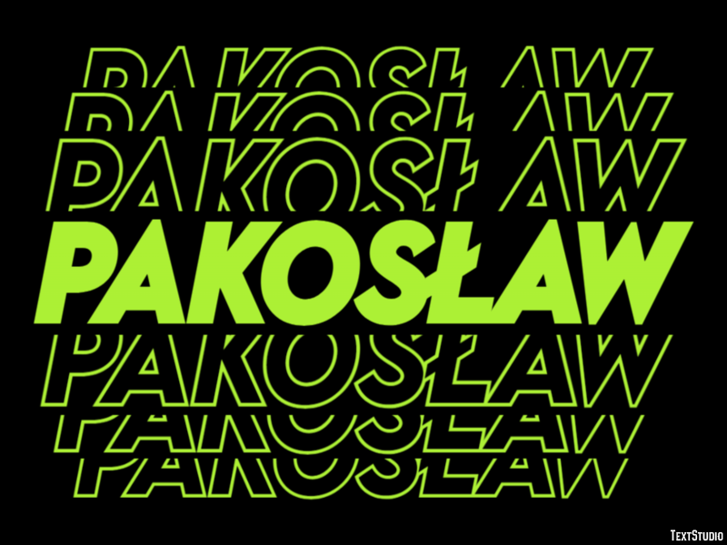 Pakosław Efekt tekstowy