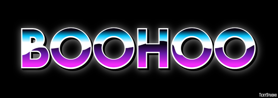 Boohoo Текстовый эффект