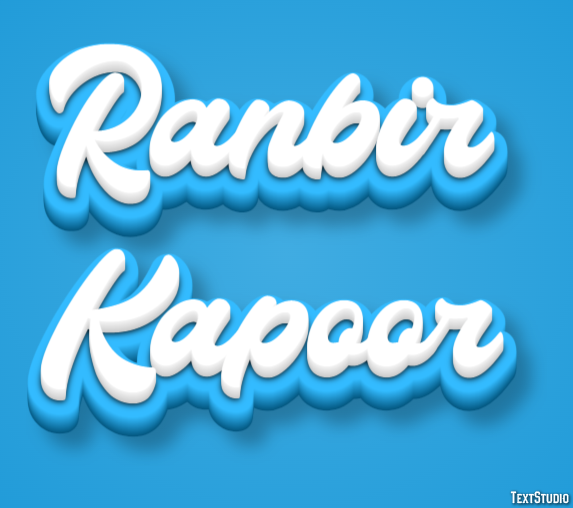 Ranbir Kapoor Efeito de texto