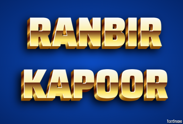Ranbir Kapoor Efeito de texto
