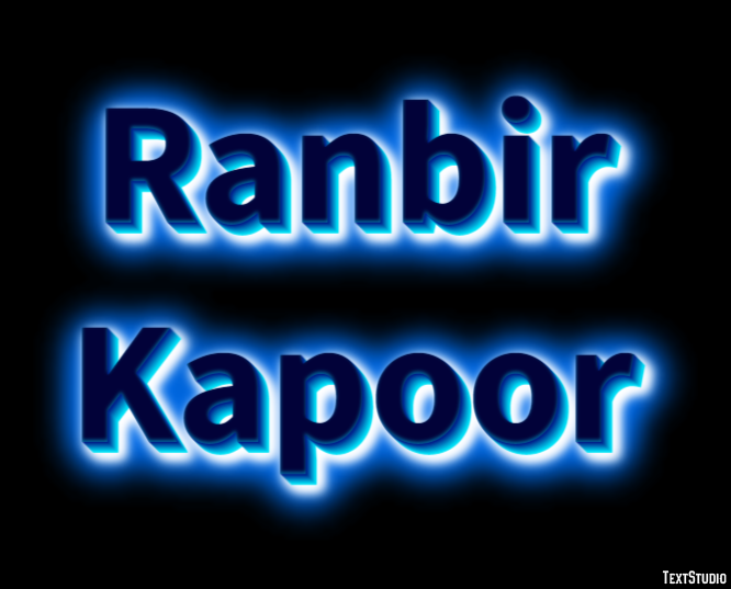 Ranbir Kapoor Texteffekt