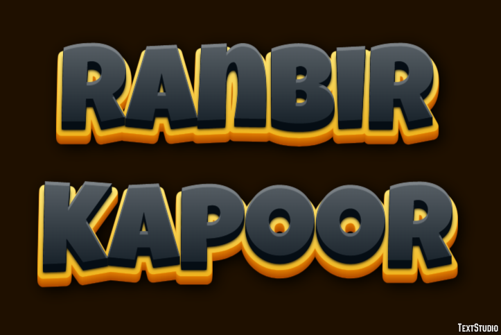 Ranbir Kapoor Texteffekt