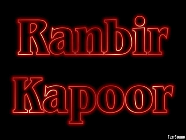 Ranbir Kapoor Efeito de texto