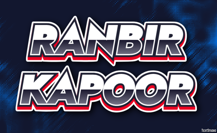 Ranbir Kapoor Efeito de texto