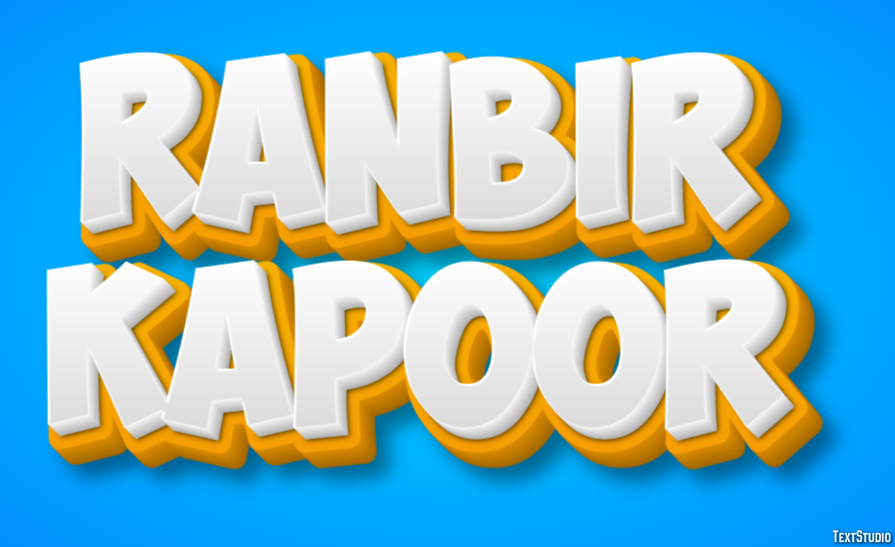 Ranbir Kapoor Texteffekt