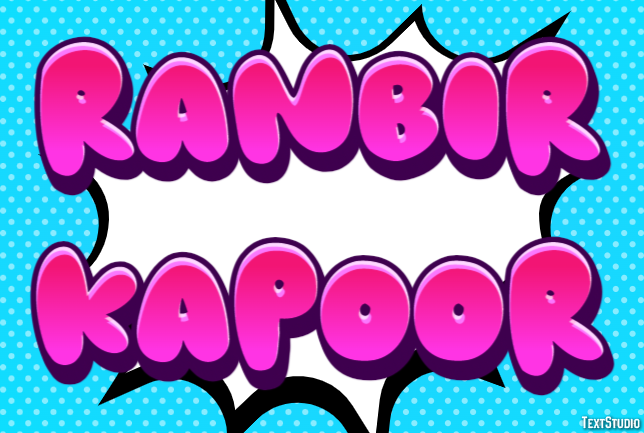 Ranbir Kapoor Efeito de texto