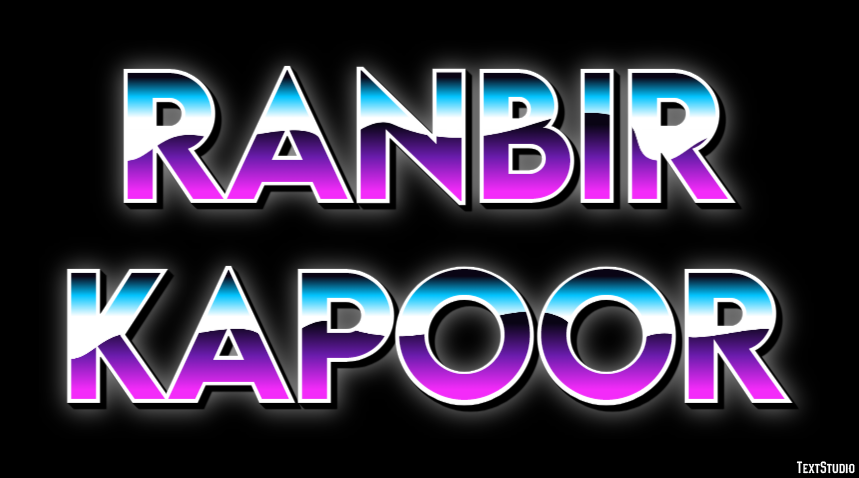 Ranbir Kapoor Efeito de texto