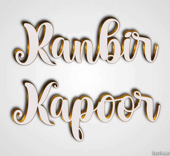 Ranbir Kapoor Efeito de texto