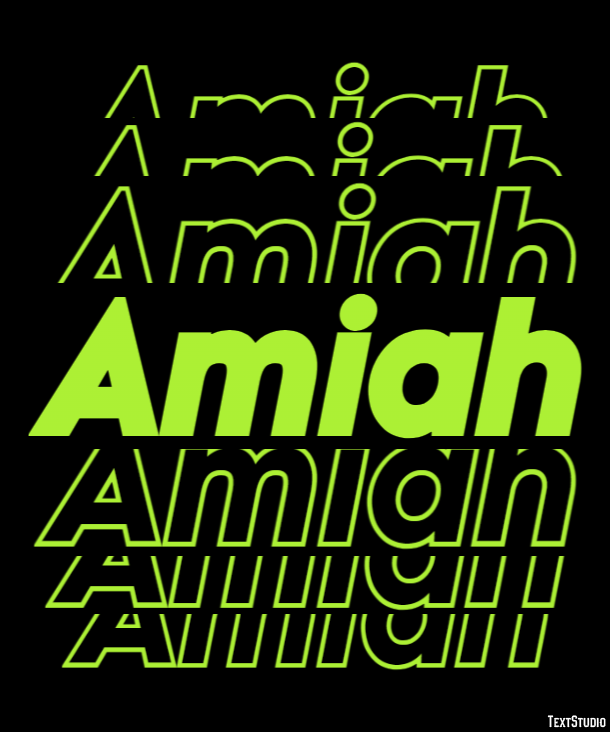 Amiah Text Effect