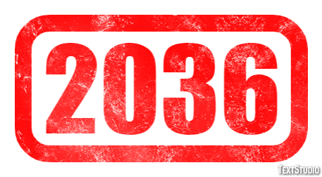 2036 Text effect