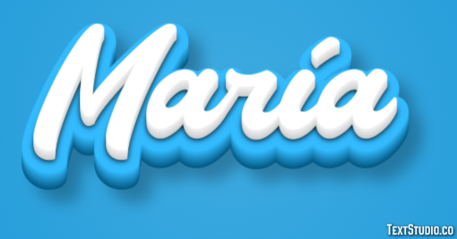 María Text Effect