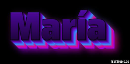 María Text Effect