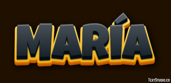 María Efecto de Texto