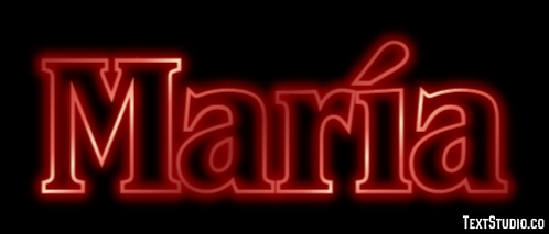 María Text Effect