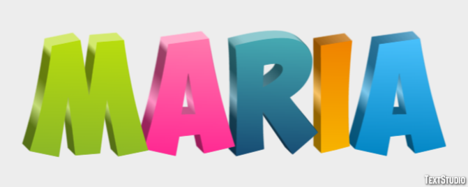 María Text Effect
