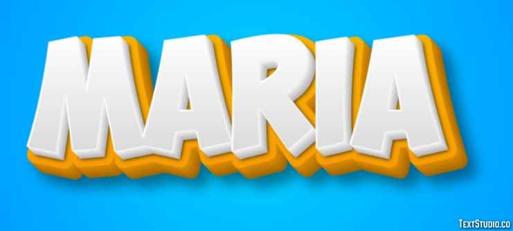 María Text Effect