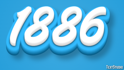 1886 Text Effect