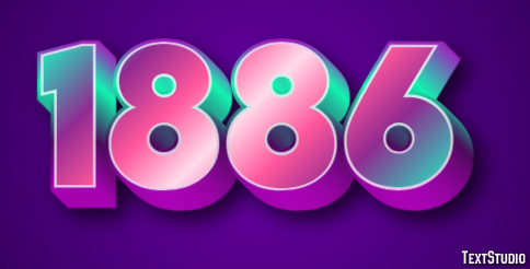 1886 Text Effect