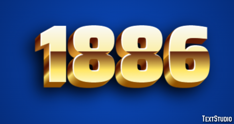 1886 Text Effect