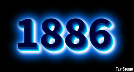 1886 Text Effect