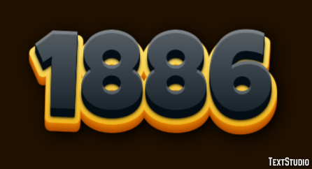 1886 Text Effect