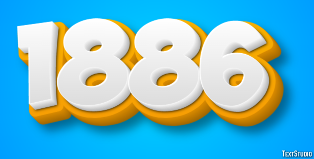 1886 Text Effect