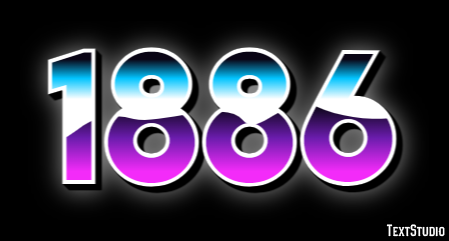 1886 Text Effect