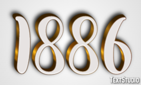 1886 Text Effect